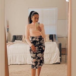 Francesca’s Missy floral skirt